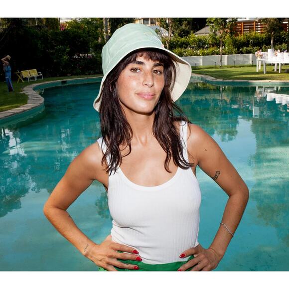 NWT Lack of Color x Devon Lee Carlson Green Plaid DIY Bucket Hat Reversible 2021 - Picture 10 of 11